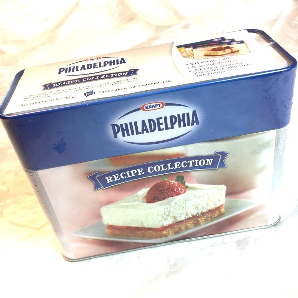 Philadelphia Cream Cheese Recipes Collector Tin NIB